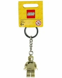 LEGO MR GOLD MINIFIGURE KEYRING 850807 KEYCHAIN CHROME EXCLUSIVE RARE METALLIC - Picture 1 of 5
