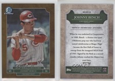 2016 Bowman Draft Chrome History Refractor Gold /50 Johnny Bench #MLBD-JB HOF