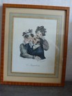 LOUIS BOILLY , le magnétisme  ,estampe ,lithographie 1826 (cadre1)