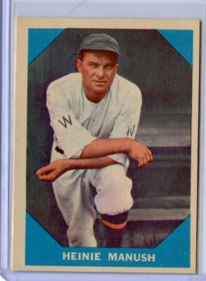 Fleer Heinie Manush 1960 Washington Senators #18 💥💥🎆 casi nuevo o mejor Foto 1 de 2