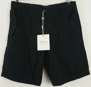 Nuevo Pantalones Cortos Albam Para Hombres 30/31/32/33 8" Azul Lona Cordón Militar Cadete - Imagen 1 de 11