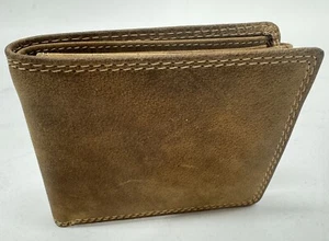 Adrian Klis Men Wallet Hand Made Distressed Brown Leather, NEW - Picture 1 of 9