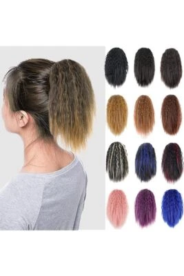 Extensión de cabello natural como humano con cordón rizado rizado rizado para niña más colores Foto 1 de 4