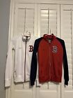 Y2K NIKE EARLY 2000s NWOT BOSTON RED SOX RED/WHITE ZIP UPS SIZE SMALL