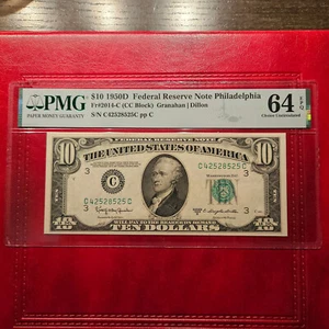 USA 10 DOLLARS 1950 PMG 64 EPQ - Picture 1 of 2