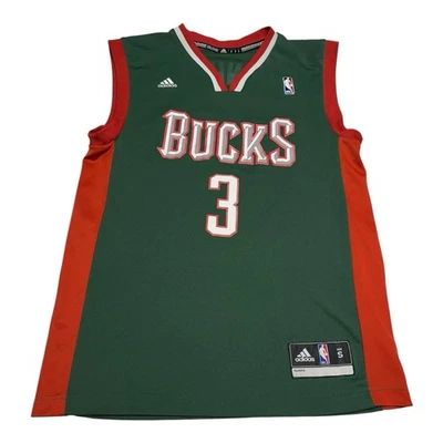 Camiseta Adidas Brandon Jennings Milwaukee Bucks Para Hombre Talla S Verde NBA Baloncesto Foto 1 de 4