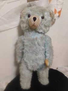 Antik/VTG Bing? Mohair blau Teddy verbunden 22 Zoll - Bild 1 von 16