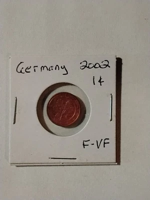GERMANY 2002 ONE CENT COIN EURO F-VF - Image 1 of 2