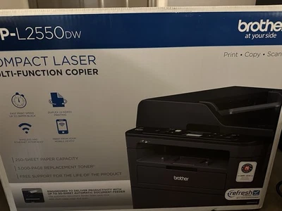 Impresora multifunción láser monocromática compacta Brother DCP-L2550DW - negra Foto 1 de 2