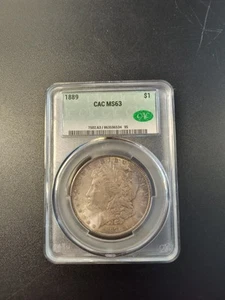 Dollaro Morgan certificato 1889 CAC MS63 argento $1 - Foto 1 di 4