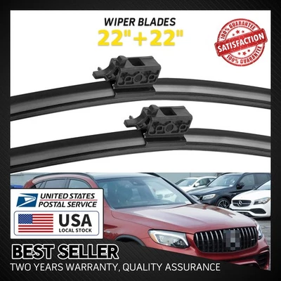 Limpiaparabrisas apto para Mercedes-Benz C180 2015-2019 para todas las estaciones 22"+22" Foto 1 de 4