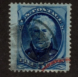 US Scott 185 Used Red Cancel - CV 16$ - Picture 1 of 2