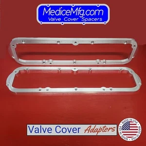 VALVE COVER ADAPTER Ford FE Valve Covers on Cadillac 472, 500 Heads - Picture 1 of 5