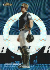 2005 Finest X-Fractors Blue Kansas City Royals Baseball Card #51 John Buck /150