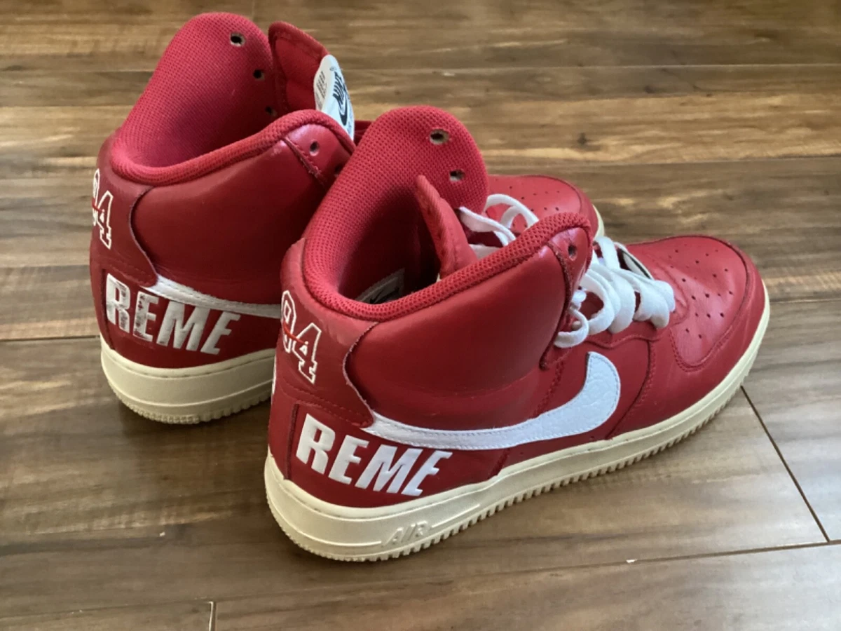 Nike Air Force 1 Supreme High Red for Sale | Authenticity