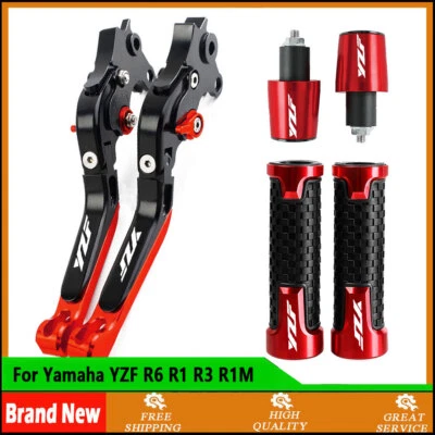 3Шт - ручки ручки колпачок тормоза сцепления рычаги комплект для Yamaha YZF R6 R1 R3 R1M - Изображение 1 из 4