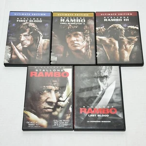 Sylvester Stallone DVD Lot of 5 Movies: First Blood to Last Blood - Picture 1 of 6