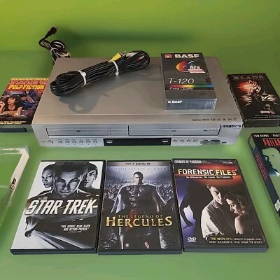 Go Video DVD VHS Combo Player Gravador VCR DV2140 SEM Controle Remoto Testado ELT3 - Imagem 1 de 4