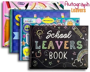 Leavers Book School College Autograph Book Hard Backed Padded Cover Keepsake - Picture 1 of 29