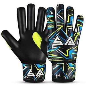Guantes de portero de fútbol HHH niños niños guantes de fútbol con palmas de agarre - Imagen 1 de 8
