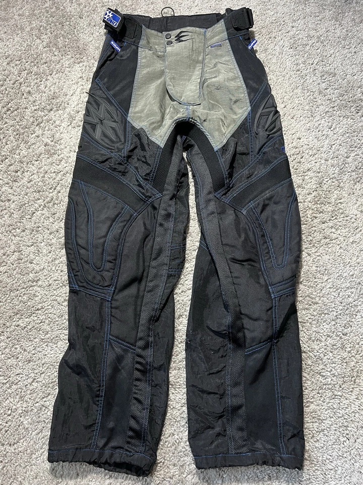 Pantalones Empire Paintball Azul Camuflaje XS Vintage Cintura 24-28 Acolchados Y2k Sueltos Foto 1 de 4