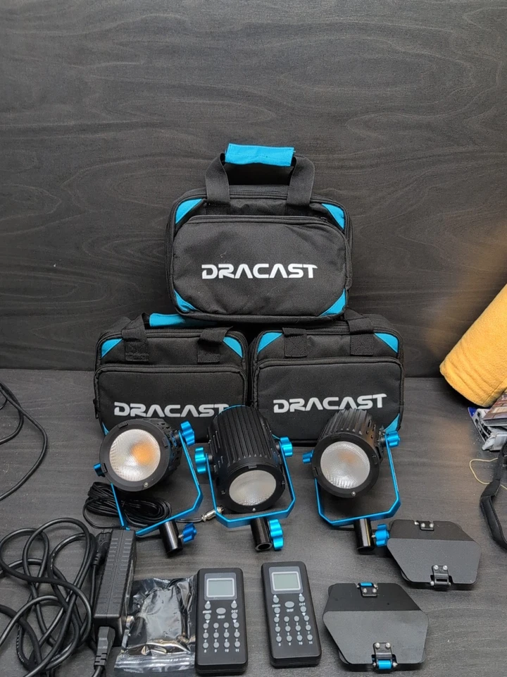 Lote de 3 luces bicolor Dracast BoltRay LED400 DRBR-F-400B Foto 1 de 4