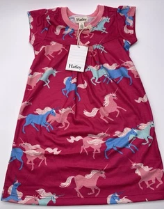 Hatley Nightgown Girls Size 3 Unicorns Pink Blue - Picture 1 of 7