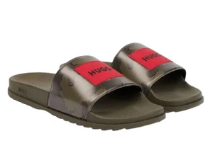 HUGO BOSS HERREN GRÜNE RUTSCHSANDALEN PASSEN ZU IT SLID PHCAMO 50480595340 - Bild 1 von 3