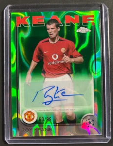 2024-25 Topps Chrome UCC Manchester United ROY KEANE Green Lava Auto /99 - Bild 1 von 2