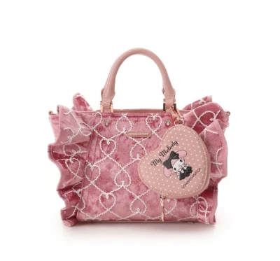 SAMANTHA VEGA My Melody Anniversary Collection Frill Handbag Pink w/Pouch - Image 1 of 4