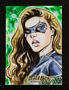 Cryptozoic CZX Crisis on Infinite Earths Black Canary 1/1 Sketch by Emrah Cildir - Picture 1 of 3