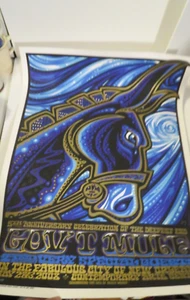 Neu ohne Etikett seltenes Gov't Mule Mai 2008 New Orleans Jeff Wood Konzertposter 198/450 - Bild 1 von 6