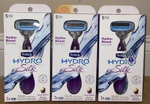 Lot of 3-Schick Hydro Silk Moisture Care 5 Curve Sensing Blades+2 Cartridges New - Picture 1 of 3
