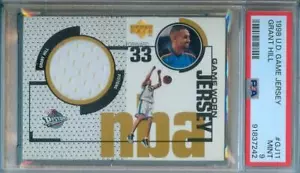 Camiseta deportiva de juego de cubierta superior 1998-99 Grant Hill Pistons #GJ11 PSA 9 ¡Rara!! - Imagen 1 de 2