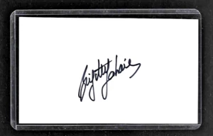 BRIGETTE LAHAIE Porn Star XRCO Hall of Fame SIGNED / AUTOGRAPH 3x5 Index Card - Picture 1 of 1