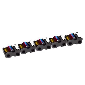 Bodno 5 x Fargo 45000 Color Ribbon - YMCKO - 250 Prints Software Demo - Picture 1 of 3