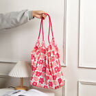 Floral Canvas Shoulder Bag Large-Capacity Casual Shopping Bag Printed Tote Bag