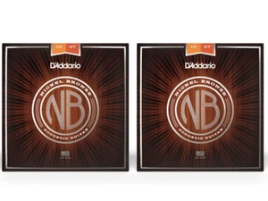 Confezione da 2 corde acustiche extra leggere D'Addario NB1047 Nichel Bronzo (10-47) - Foto 1 di 6