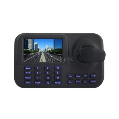 3D IP PTZ Controller CCTV PTZ Keyboard Controller Joystick w/ 5" HD LED Screen - Image 1 of 4