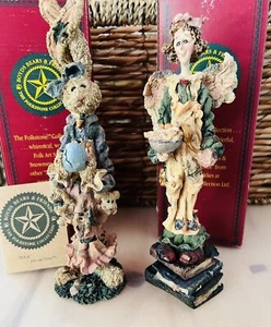 NIB Folkstone Boyds Bears 1994 “Florence The Kitchen Angel”  & “Myrtle Believe!” - Picture 1 of 12