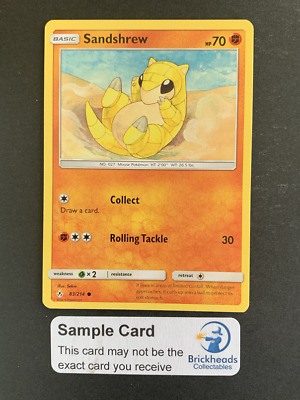 Sandshrew 83/214 Common | Sun & Moon: Unbroken Bonds | Pokemon Card