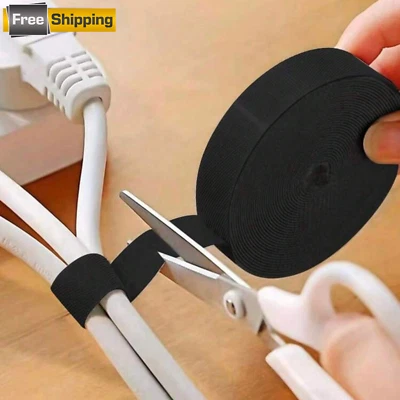 1 M Cable Ties Organizer Durable Reusable Data Cord Straps Management for Home - Image 1 of 4