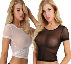 LINGERIE TOP 40 42 TRANSPARENT MOULANT SEXY BODYSTOCKINGS UNDERWEAR COLLANTS - Imagen 1 de 10