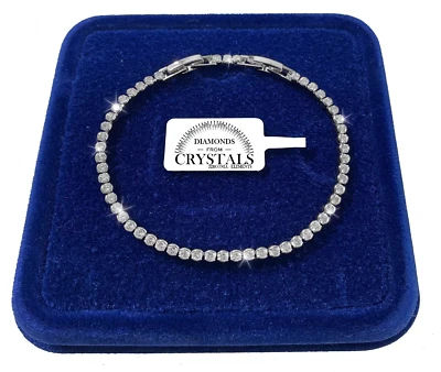 TBT GIOIELLI Bracciale Braccialetto Tennis 2-3 mm Finissimo Uomo Donna pl. Oro 18k Sw/77