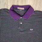 Vineyard Vines Polo Shirt Mens Large  Short Sleeve Purple Green