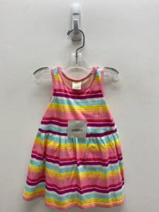 Gymboree SIZE 6-12M Pink Multi Color Stripe Girl's 2pc Dress - Picture 1 of 2