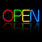 Panneau ouvert DEL pour affaires panneau néon ouvert coloré 16,5 x 5,9 pouces haute visibilité 