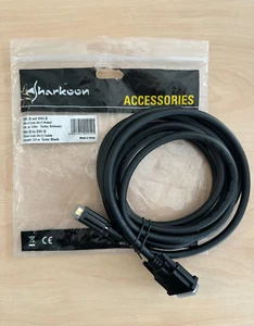 Sharkoon DVI-D auf DVI-D Kabel 3m Dual Link 24+1 schwarz - Bild 1 von 1