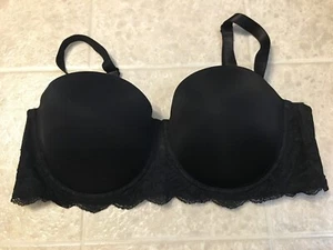 Calvin Klein Seductive Comfort Lace Strapless Lift Multiway Bra 38C Black NWOT - Picture 1 of 3
