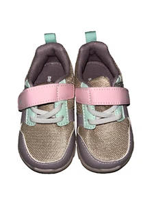 See Kai Run Basics Toddler Tenny Gold Mesh Training Shoes Sneakers Adjustable 6 - Picture 1 of 6